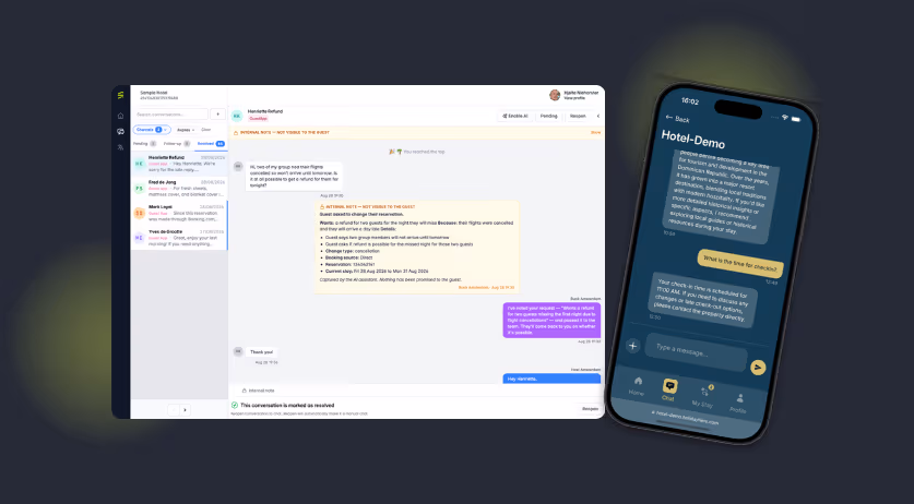 Zes kanalen, één wachtrij — de unified inbox van HolidayHero in twee minuten