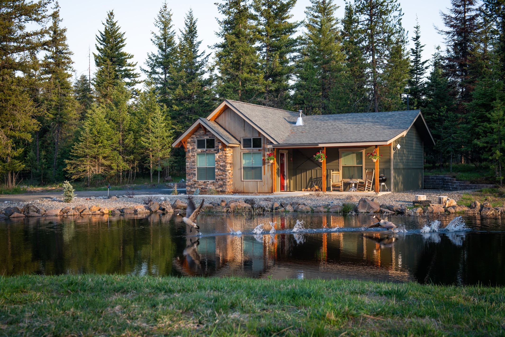 Airbnb monthly rental in the woods
