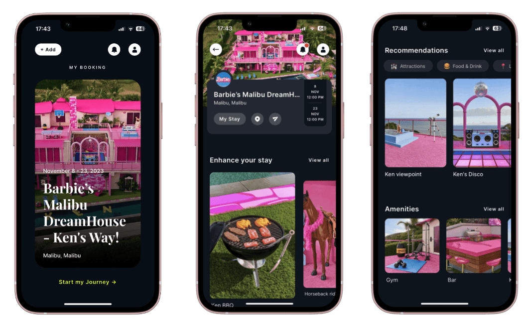 Guest App and Barbie's Malibu DreamHouse