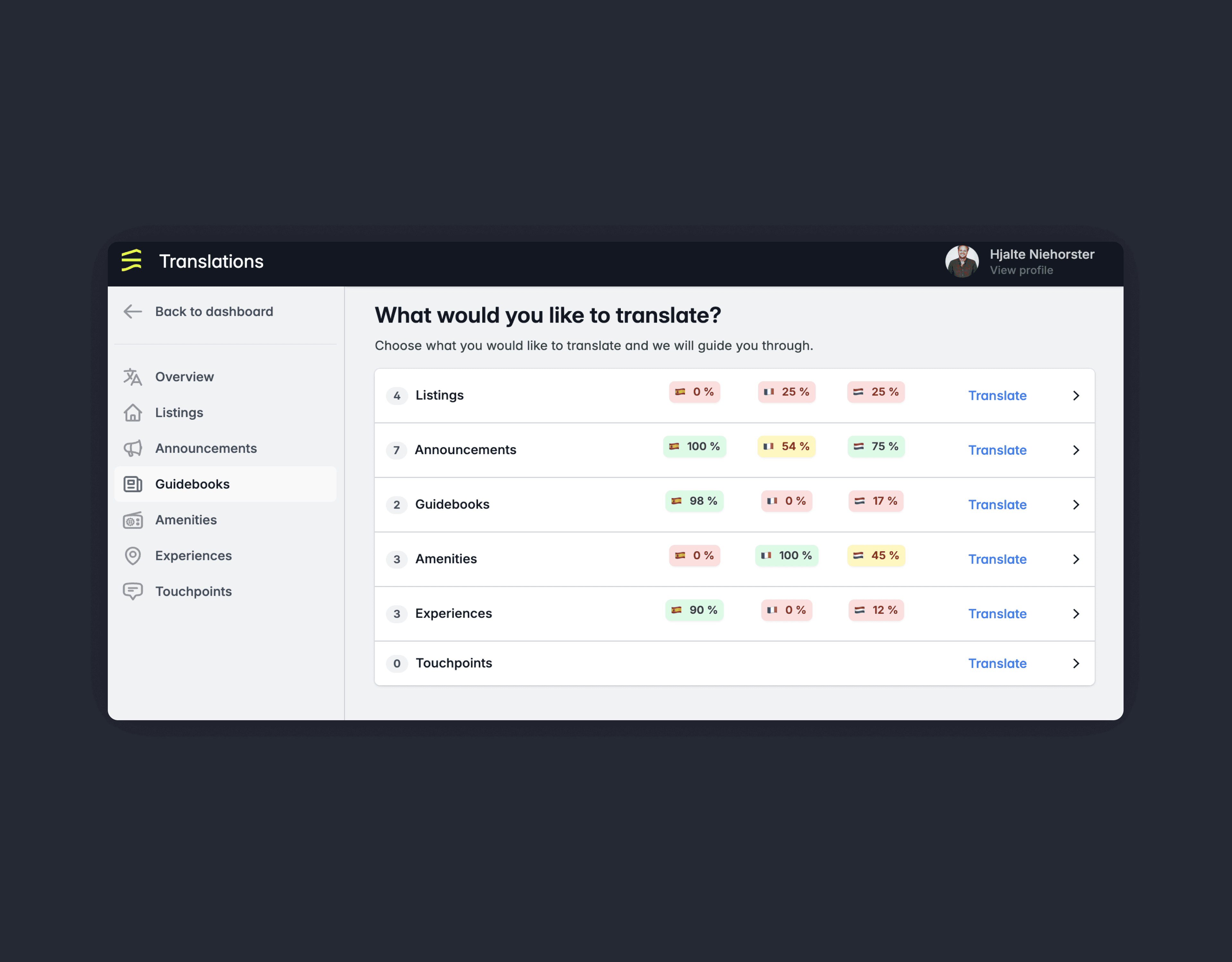 HolidayHero mulitlingual guest communication